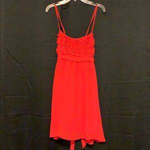 Red rose dress